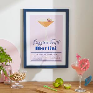 Passion Fruit Martini Framed Print MultiColoured