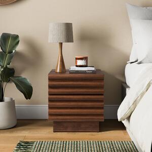 Dax 2 Drawer Bedside Table Brown