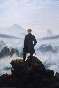 Poster Wanderer Above the Sea Fog