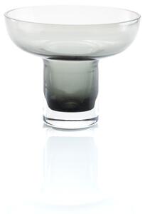 Small Grey Glass Vase