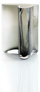 Small Smoked Grey Glass Vase