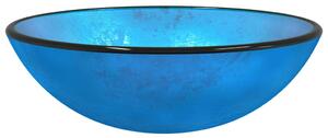 Basin Tempered Glass 42x14 cm Blue