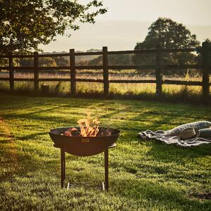 Outdoor Extra Large Cast Iron Fire Pit Rust