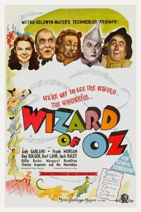 Fine Art Print The Wonderful Wizard of Oz, Ft. Judy Gardland (Vintage Cinema / Retro Movie Theatre Poster / Iconic Film Advert), (26.7 x 40 cm)
