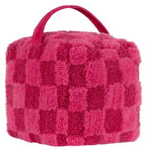 Check It 3D Boucle Fleece Doorstop | Cream Pink | Roseland