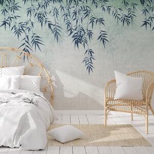 Ombre Leaf Wall Mural