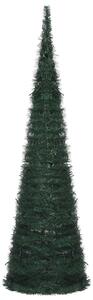 Pop-up String Artificial Pre-lit Christmas Tree Green 150 cm
