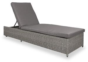 Paris Multi Position Rattan Sun Lounger | Garden Reclining Sun Bed