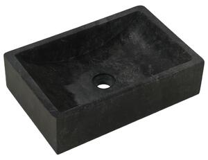 Sink 45x30x12 cm Marble High Gloss Black
