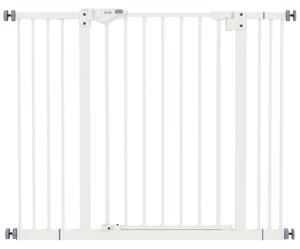 PawHut Adjustable Dog Gate, Metal Safety Barrier for Pets, Extends 74-100cm Wide, Easy Install, White Aosom UK