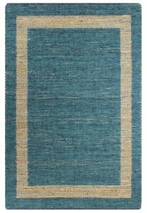 Handmade Rug Jute Blue 120x180 cm