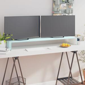 TV Stand/Monitor Riser Glass Green 120x30x13 cm