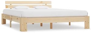 Bed Frame without Mattress 180x200cm Solid Wood Pine