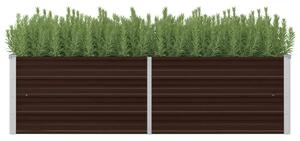 Garden Raised Bed Brown 160x40x45 cm Galvanised Steel