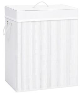 Bamboo Laundry Basket White 83 L