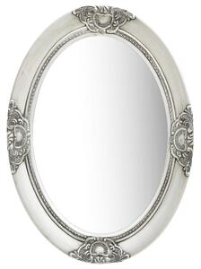 Wall Mirror Baroque Style 50x70 cm Silver