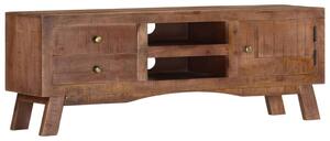 TV Cabinet 110x30x40 cm Rough Mango Wood