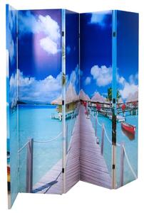 Folding Room Divider 200x170 cm Beach