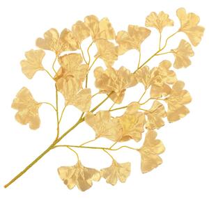 Artificial Leaves Ginko 10 pcs Gold 65 cm