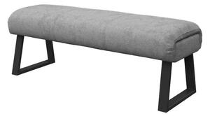 Cerritos Fabric Backless Dining Bench in Grey