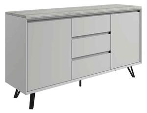 Altois Marble Top Sideboard with 2 Doors in Light Grey