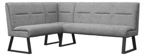 Cerritos Fabric Corner Dining Bench in Grey