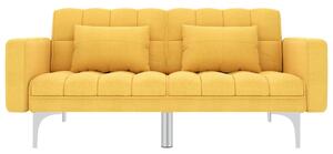 Sofa Bed Yellow Fabric