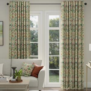 ANTE DECOR Strawberry Thief Printed Cotton Made To Measure Curtains Flax