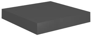 Floating Wall Shelf Black 23x23.5x3.8 cm MDF