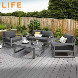 LIFE Outdoor Living Mallorca Lounge Set with Rectangular Coffee Table | Roseland Furniture