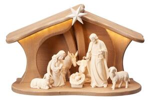 Nativity Set 8 pcs-stable Luce for Holy Family Led