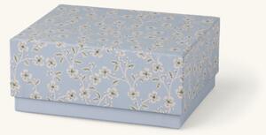 Box - Paper. 21.5 x 17.5 x 9.5 cm. - Ice Blue - Søstrene Grene