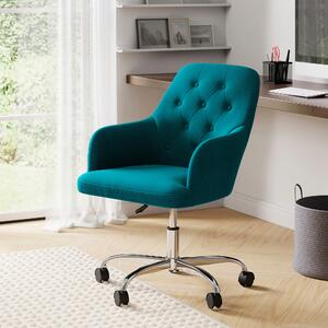 Ashleigh Buttoned Back Office Chair Green