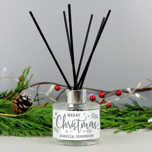 Personalised Merry Christmas Diffuser Clear