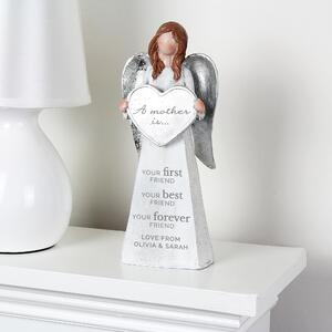 Personalised A Mother Is Angel Ornament Grey