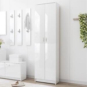 Hallway Wardrobe High Gloss White 55x25x189 cm Engineered Wood