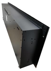 Wall Mounted Electric Fires, Free Standing, Incorporated ElectricSun Paula Glass XS Black, 10 Colour, with Sound Effect, with APP, L102xH45x16cm
