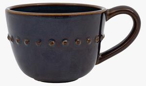 Brewer Beaded Mug in Navy Blue, Set of 4