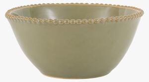 Farmhouse Beaded Bowl in Olive, Set of 4