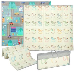 AIYAPLAY Foldable Double-Sided Baby Play Mat, for Toddlers, Bedrooms, Nurseries, Playrooms