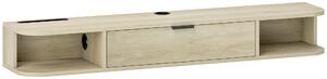 HOMCOM 120 cm Floating TV Unit for TVs up to 50 Inch - Natural