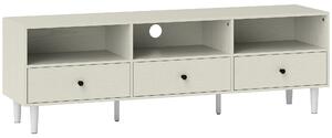 HOMCOM Multi-Storage Minimal TV Stand - White