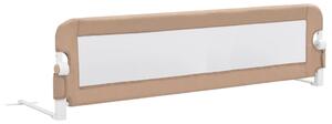 Toddler Safety Bed Rail Taupe 150x42 cm Polyester
