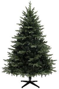 HOMCOM 6ft Artificial Spurce Christmas Tree with 1696 Branch Tips and Foldable Steel Base, Realistic Hinged Tree, Holiday, Green Aosom UK