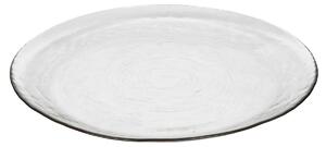 Broste Copenhagen Hammered glass plate Ø 27 cm Klar