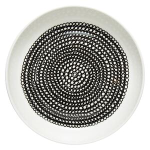 Marimekko Räsymatto plate Ø20.5 cm white-black