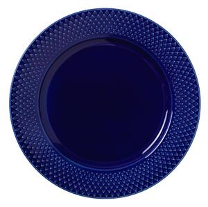 Lyngby Porcelæn Rhombe plate Ø23 cm Dark blue