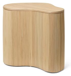 Ferm LIVING Isola side table with storage Natural