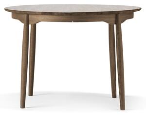 Stolab Carl dining table oak Smoked oak Ø115 cm. fixed disk (un divided)