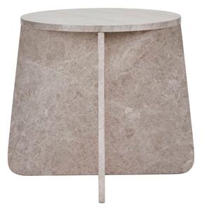 House Doctor Marb side table 48x48x40 cm Beige marble